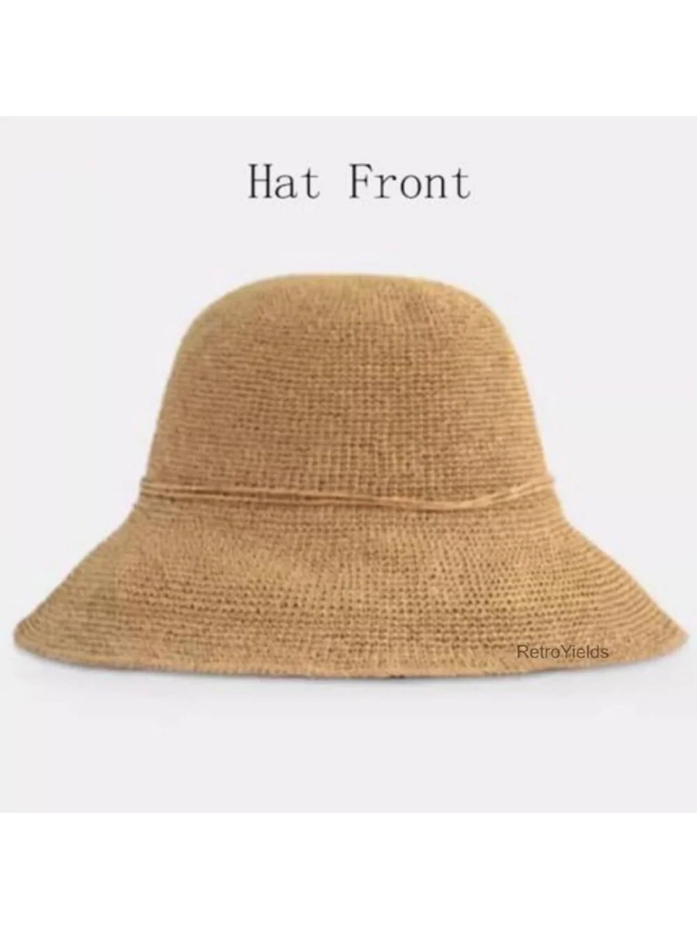 Girls Straw Sun Hat Wide Brim UPF 50 Beach Bucket Hat with Bow